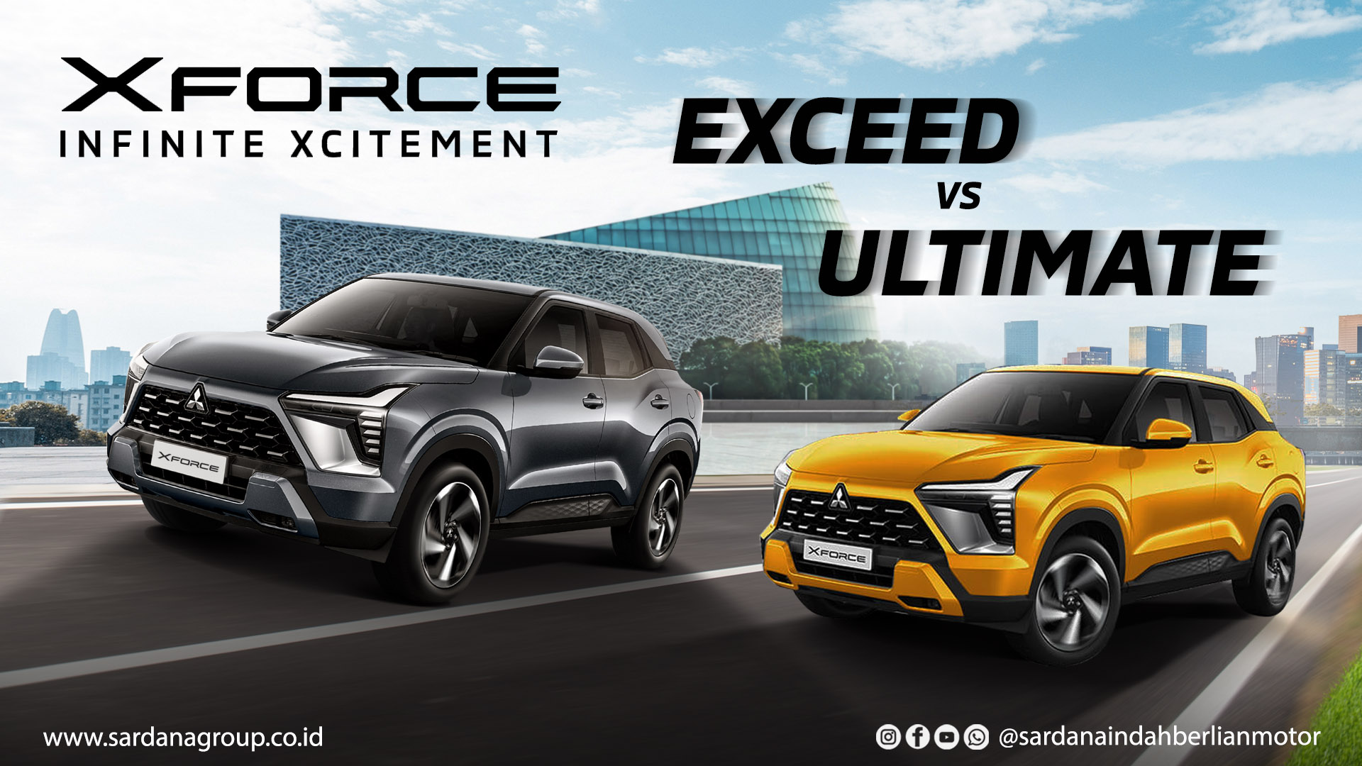 Perbedaan Mitsubishi Xforce Ultimate dengan Exceed! 